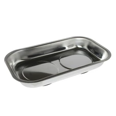 RECIPIENT/GAMELLE/BAC MAGNETIQUE RECTANGULAIRE POUR RECEVOIR LES VIS AU DEMONTAGE (LONG 240mm - LARG 140mm) AVEC CAOUTCHOUC ANTI-DERAPANT  -BUZZETTI-  (0545) (GAMELLE)