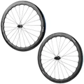 ROUES ROUTE DISQUE 700 FIR FC 50 PRO CENTERLOCK CARBONE NOIR CASSETTE SRAM XDR 12V AXE TRAVERSANT 12/100 ET 12/142 HAUTEUR/PROFIL 46/50 mm (PAIRE) - TUBELESS READY