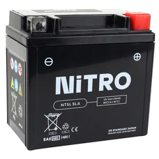 BATTERY 12V 5 Ah NTC5L NITRO SLA MAINTENANCE FREE "READY TO USE" (Lg120xWd71xH91) (EQUALS YTC5L-BS)