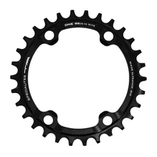 CHAINRING FOR MTB - 4 Arms- SINGLE 30T.Ø 96 TA ONE - ALUMINIUM MATT BLACK- FOR SHIMANO SLX7000/ XT8000/ XTR9000 10/11/12SPEED.Except for Shimano chain 12 speed.
