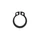 CIRCLIP FOR DRIVE PULLEY "PIAGGIO GENUINE PART"  PIAGGIO COMMUN A LA GAMME MAXISCOOTER 125-250  -006410-