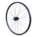 WHEEL FOR TREKKING BIKE- 700X35 DISC -REAR- M640 ALUMINIUM BLACK- SHIMANO DISC HUB M745 6 HOLES FOR CASSETTE SHIMANO/SRAM 10/9 Speed. TUBETYPE and TUBELESS READY