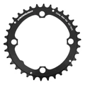 CHAINRING FOR MTB- Ø104 - 4arms-FOR TRIPLE- 34T. Ø104 BLACK MIDDLE STRONGLIGHT ZICRAL .Thickness 4mm- 8/9 Speed.