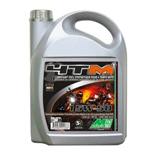 HUILE MOTEUR 4 TEMPS MINERVA MOTO 4TM EVO SYNTHESE 15W50  (5L) (100% MADE IN FRANCE) (API SN - JASO MA2)