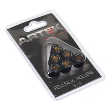 VARIATOR ROLLERS FOR SCOOT ARTEK K1  15x12  4,3g  (x6)  FOR  MBK 50 BOOSTER, NITRO, OVETTO, STUNT/YAMAHA 50 BWS, AEROX, NEOS