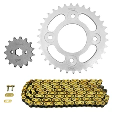 CHAIN AND SPROCKET KIT FOR HONDA 125 MONKEY 2018>2020  420  15x34  (Ø SPROCKET 58/90/8.5)  (OEM SPECIFICATIONS)  -AFAM-