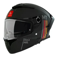 CASQUE INTEGRAL MT THUNDER 4 SV MIL A11 NOIR MAT S (DOUBLE ECRANS / PINLOCK READY / FOGOFF READY) (ECE 22.06)