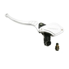 MAITRE CYLINDRE D'EMBRAYAGE MOTO UNIVERSEL AVANT ALU CNC NOIR/ARGENT GAUCHE  -P2R-