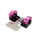 PONTET/SURPONTET RIGIDIFICATEUR 50 A BOITE KRM PRO RIDE POUR GUIDON DIAM 28,6 mm ALU CNC NOIR/ROSE (AVEC SUPPORT DE COMPTEUR) (PAIRE)