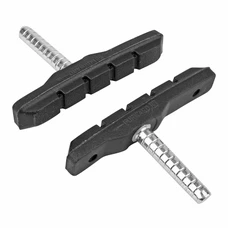 BRAKE PADS FOR MTB- SMOOTH STUD ASSYMETRIC- NEWTON 72mm BLACK (2 PAIRS)