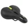 SADDLE- NEWTON FOR URBAN BIKE - "FOR LADY" BLACK - ELASTOMER SHAPE MEMORY- ERGO HOLE 260x210mm