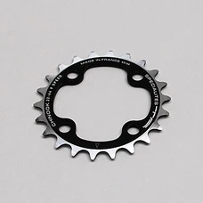 CHAINRING FOR MTB- 4 Arms- INNER FOR TRIPLE 26T.Ø 64 CHINOOK ALUMINIUM BLACK- TA FOR SHIMANO / SRAM / FSA 9 SPEED-.