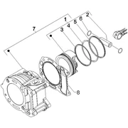 Groupe cylindre-piston-axe