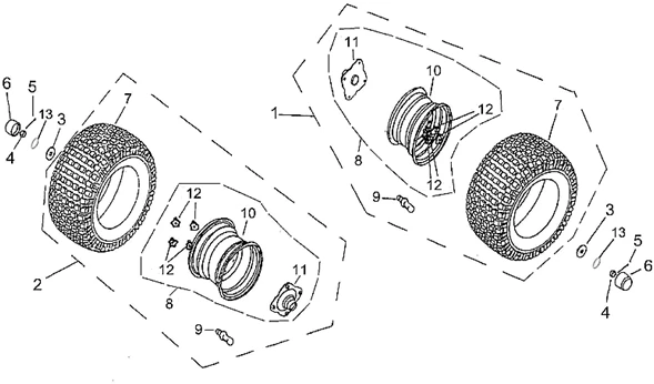 Roue arrière