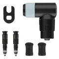 ADAPTATEUR VALVE DE PNEU TUBELESS PRESTA VERS SCHWALBE CLIK VALVE OBUS DEMONTABLE + TETE DE POMPE (VENDU A LA PAIRE SUR CARTE)