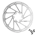 DISQUE DE FREIN ROUTE / GRAVEL 6 TROUS SRAM CENTERLINE RT-CLN-A2 160mm ARGENT AVEC ECROU (BORD ARRONDI) -EPAISSEUR 1.8 mm