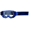 MASQUE/LUNETTES CROSS PROGRIP 3300 TR VISION GO BLEU MAT ECRAN TRANSPARENT ANTI-RAYURES/ANTI U.V./ANTI-BUEE (HOMOLOGUE CE-EN-N° AC-96025 REV.2)