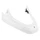 SPOILER TABLIER AV SCOOT ADAPTABLE MBK 50 BOOSTER 1999>2003/YAMAHA 50 BWS 1999>2003 BLANC BRILLANT (MOUSTACHE) -P2R