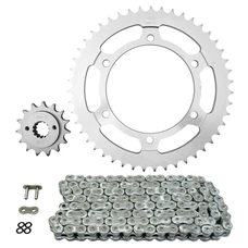 KIT CHAINE ADAPTABLE HONDA 700 XL V TRANSALP 2008>2013, 600 XL V TRANSALP 1987>2000 525 15x47 (DIAM COURONNE 130/150/10.5) (DEMULTIPLICATION ORIGINE) -AFAM