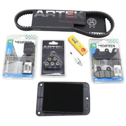 KIT ENTRETIEN MAXISCOOTER ADAPTABLE PEUGEOT 125 TWEET 2010> PLAQUETTE ORGANIQUE (PACK 6 PIECES) -SELECTION P2R STANDARD