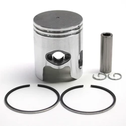 PISTON SCOOT ADAPTABLE MBK 50 BOOSTER, STUNT /YAMAHA 50 BWS , SLIDER - 1999> - (CALOTTE PLATE - DIAM 40) -P2R PISTON GRAPHITE