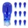 AMPOULE/LAMPE STANDARD 12V 10W CULOT W2,1x9,5d NORME W10W WEDGE BLEU (COMPTEUR) (BOITE DE 10) -P2R