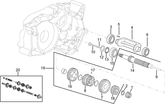 ARBRE PRIMAIRE BOITE DE VITESSES