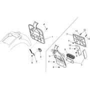 Carrosserie arriére II- Porte-plaque