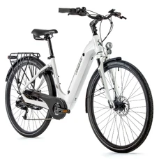 EBIKE LEADER FOX "URBAN" 28" INDUKTORA 2023 -UNISEX- White 7 Speed - BAFANG ENGINE ON REAR WHEEL- 36V 45Nm BATTERY 15Ah (18'' - H46cm - SIZE M - RIDER'S HEIGHT 168cm > 178cm)