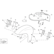 Carrosserie av. - Garde-boue AV