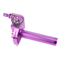 POIGNEE DE GAZ 50 A BOITE TIRAGE RAPIDE 30- ALU CNC VIOLET -REPLAY
