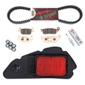 KIT/PACK ENTRETIEN MAXISCOOTER ADAPTABLE HONDA 125 FORZA 2015>2020 (PLAQUETTE METAL FRITTE) (PACK 6 PIECES) -SELECTION P2R