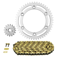 KIT CHAINE ADAPTABLE SUZUKI 125 DR SM 2008>2013 428 16x50 (DIAM COURONNE 126/146/8.5) (DEMULTIPLICATION ORIGINE) -AFAM