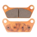 PLAQUETTE DE FREIN CL BRAKES POUR HARLEY-DAVIDSON 1200 FLH 1980>, 1340 FLH 1981>, 1340 FLT 1980>1985, 1340 FLHT 1984>  AR (1 JEU DE 2 PLAQUETTES) (2702 RX3 CUSTOM METAL FRITTE)