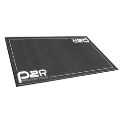 TAPIS DE SOL ATELIER/STAND/PADDOCK P2R DESIGN HORIZONTAL NOIR/BLANC 160x102 cm (CERTIFIE BSCI)
