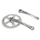 CHAINSET FOR URBAN BIKE- STRONGLIGHT SL55 -ALUMINIUM- -SILVER- 170mm 40T. CHAIN 2.38 (TAPERED SQUARE 115mm)