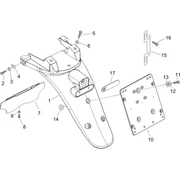 Couvercle arrière - Pare-boue