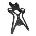 SUPPORT DE PLAQUE IMMATRICULATION MAXISCOOTER ADAPTABLE YAMAHA 530 TMAX 2012>2016 MODELE COURT AVEC CATADIOPTRE (VENDU AVEC VISSERIE) -AVOC
