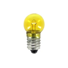 AMPOULE/LAMPE STANDARD 6V 6W CULOT E-10 GRAISSEUR JAUNE A VISSER (PHARE AVANT ADAPTABLE SOLEX) (VENDU A L UNITE) -SELECTION P2R
