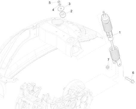 Suspension arrière - Amortisseur/s