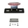 SUPPORT DE PLAQUE IMMATRICULATION AVEC FEU 50 A BOITE/MOTO METAL FEU FUME/NOIR A LEDS (STOP + POSITION + ECLAIRAGE PLAQUE) (L 105mm / H 22mm / L 40mm) (HOMOLOGUE CE) -REPLAY