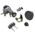 CONTACTEUR A CLE SCOOT ADAPTABLE SCOOT 50 CHINOIS 4T 12 POUCES QT9, QT8/BAOTIAN 50 BT49QT 4T 12 POUCES 2006> 5FILS (AVEC SERRURE DE SELLE + BOUCHON ESSENCE)  -P2R-
