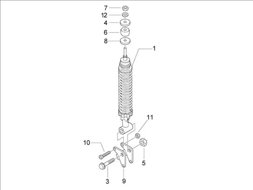 Suspension arrière - Amortisseur/s