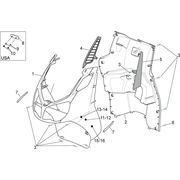 Carrosserie av. - Tablier interne