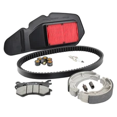 KIT ENTRETIEN MAXISCOOTER ADAPTABLE HONDA 125 PCX 2012>2014 PLAQUETTE ORGANIQUE (PACK 6 PIECES) -SELECTION P2R PREMIUM