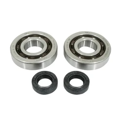 BEARING FOR CRANKSHAFT+SEALS FOR MOPED PEUGEOT 50 FOX (KIT SC04A47CS TPI POLYAMID/ NITRILE SEAL) - P2R