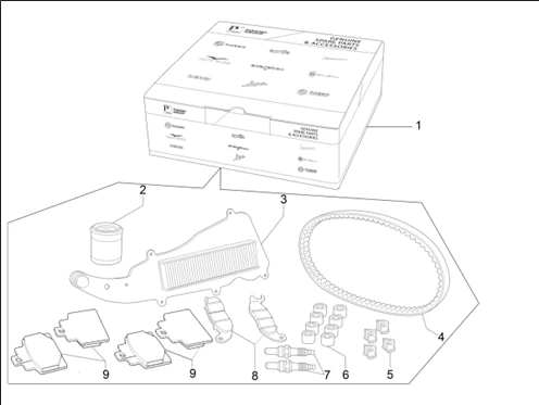 Complete wear and maintenance kit