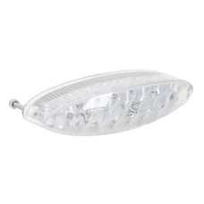 FEU ARRIERE UNIVERSEL REPLAY A LEDS SPACE TRANSPARENT 19 LEDS ROUGE (FONCTION STOP + FEU) (107x29mm) (HOMOLOGUE CE)