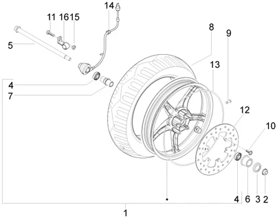 Roue avant