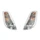 TURN SIGNAL FOR SCOOT PIAGGIO 50 VESPA LX 2/4 STROKE, 125 VESPA LX - FRONT - TRANSPARENT (PAIR) -HOMOLOGUE CE- -P2R